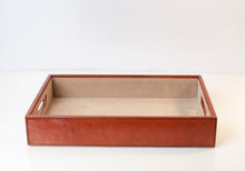 Load image into Gallery viewer, Harvard A4 leather paper tray
