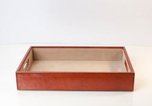 Load image into Gallery viewer, Harvard A4 leather paper tray