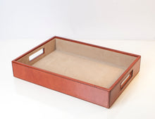 Load image into Gallery viewer, Harvard A4 leather paper tray