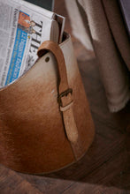 Load image into Gallery viewer, Belgrave natural tan cowhide storage basket