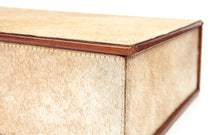 Load image into Gallery viewer, Devonshire natural tan cowhide A4 paper box