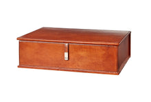 Load image into Gallery viewer, Devonshire classic tan leather A4 paper box