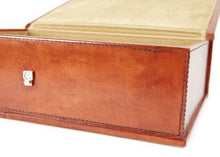 Load image into Gallery viewer, Devonshire classic tan leather A4 paper box