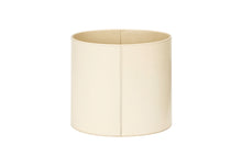 Load image into Gallery viewer, Georgina ivory leather oval wastepaper bin