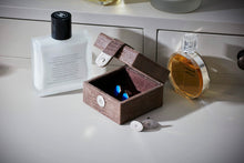 Load image into Gallery viewer, Hector chocolate croc leather stud box