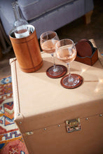 Load image into Gallery viewer, Henley vintage tan leather wine cooler