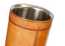 Load image into Gallery viewer, Henley vintage tan leather wine cooler