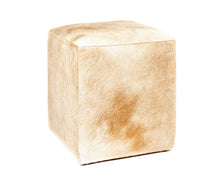 Load image into Gallery viewer, Hoxton natural tan cowhide footstool