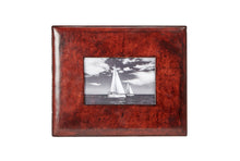 Load image into Gallery viewer, Kirkbridge mahogany leather photo frame
