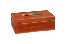 Load image into Gallery viewer, Paddington classic tan leather tissue box cover