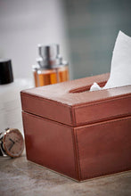 Load image into Gallery viewer, Paddington classic tan leather tissue box cover