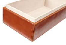 Load image into Gallery viewer, Paddington classic tan leather tissue box cover