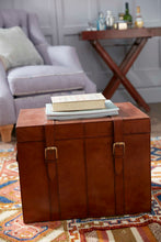 Load image into Gallery viewer, Parker classic tan leather trunks