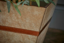 Load image into Gallery viewer, Pendleton large cowhide planter/wastepaper bin