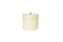Load image into Gallery viewer, Pria large ivory leather vanity pot
