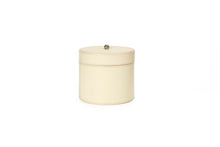 Load image into Gallery viewer, Pria large ivory leather vanity pot