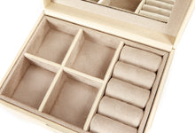 Load image into Gallery viewer, Rosa ivory leather jewellery box
