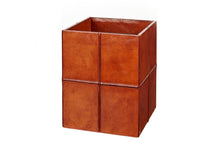 Load image into Gallery viewer, Sandown classic tan leather wastepaper bin