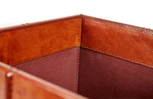 Load image into Gallery viewer, Sandown classic tan leather wastepaper bin
