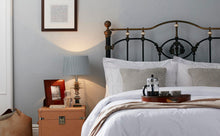 Load image into Gallery viewer, Wilton classic tan round leather drinks tray