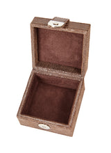 Load image into Gallery viewer, Hector chocolate croc leather stud box
