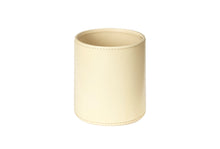 Load image into Gallery viewer, Maisie ivory leather make-up brush pot
