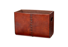 Load image into Gallery viewer, Wolsingham classic tan leather magazine rack
